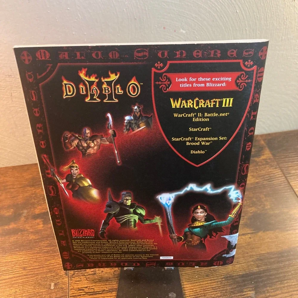 Diablo 2 Original Manual for PC Big Box Edition Vtg Y2K Blizzard Entertainment